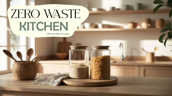 Zero waste kitchen thumbnail designed by Duoture